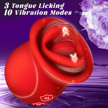 Load image into Gallery viewer, Licking Tongue Vibrator 10 French Kissing Modes