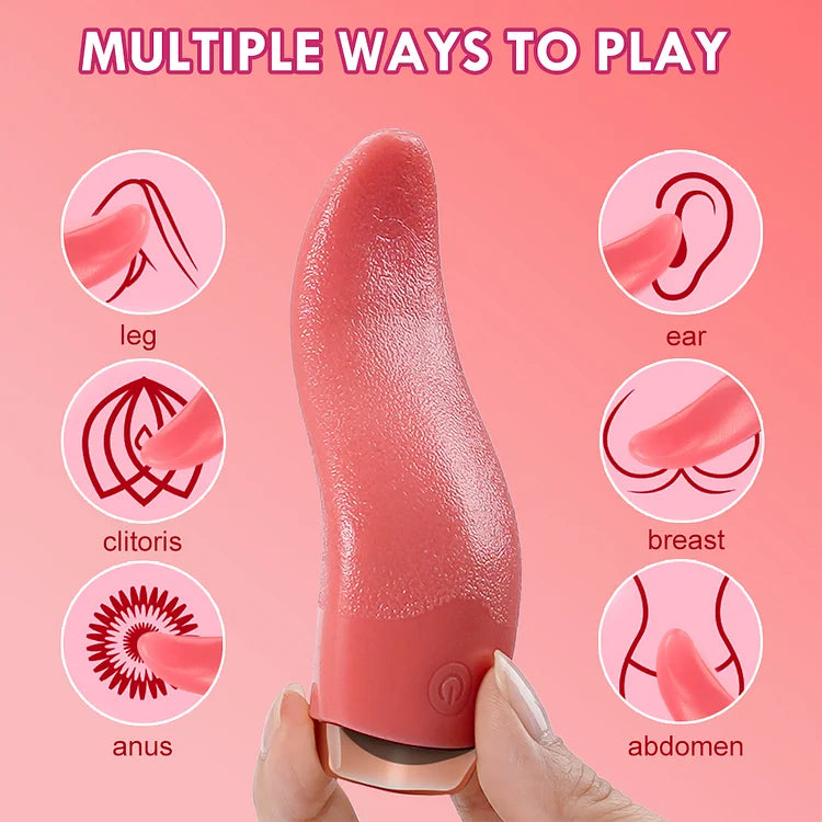 Tongue Licking Vibrator For Women G Spot Clitoral Stimulator