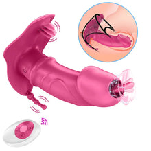 Load image into Gallery viewer, 3 In 1 Licking Sucking Vibrator Anal Vagina Heating Clitoris Stimulator