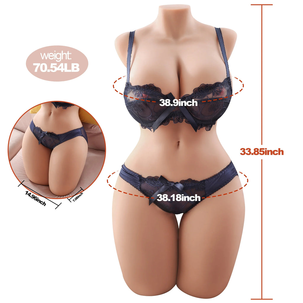 Mona - 70.54LB Life-Size Luxury BBW Torso Sex Doll