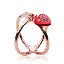 Load image into Gallery viewer, Heart-shaped Password Stainless Steel Cross Sex Handcuff