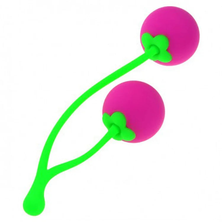 Cherry Vaginal Silicone Kegel Ball Anal Dildo Butt Plug