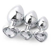 Load image into Gallery viewer, Aluminum Alloy Heart Anal Plug Smaller