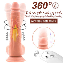 Load image into Gallery viewer, Wireless Remote Control Vibration Flex Swing Heating Dildo