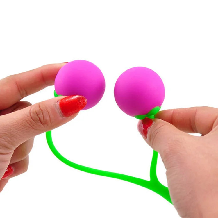 Cherry Vaginal Silicone Kegel Ball Anal Dildo Butt Plug