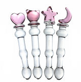 Sex Toy Appliance Stick Adult Female Sex Toy Glass Loving Cat Crescent Five-star Penis Anal Plug