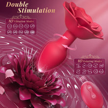 Load image into Gallery viewer, Double Stimulation Rose Female Sex Toy Anal Vibrator with Unique Anchor Design