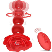 Load image into Gallery viewer, 10 Vibrations and 360° Twisting Silicone Anal Beads