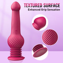 Load image into Gallery viewer, 9.25 In 10 Thrusting Vibrating Huge Monster Knot Dildo