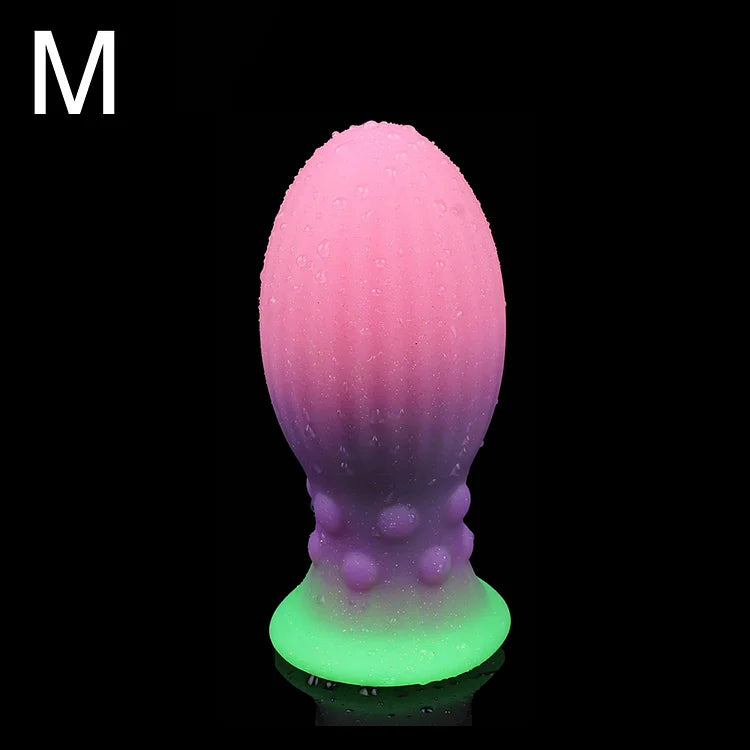 Luminous Huge Anal Plug With Suction Cup