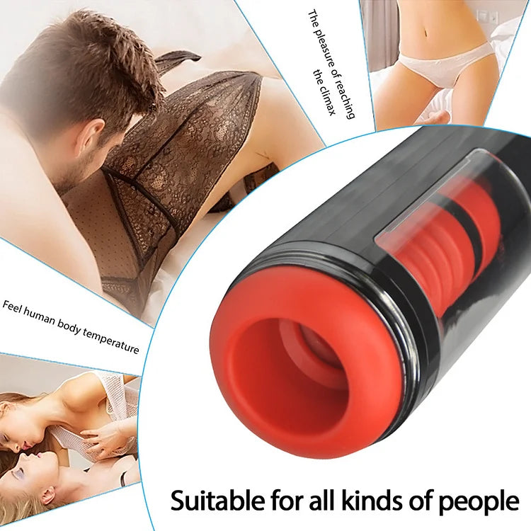 Fully Automatic 7 Telescopic Vibration Intelligent Male Masturbator Cup