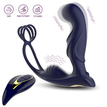 Load image into Gallery viewer, Wireless Remote Control Male Prostate Vibrating Massager Cock Ring