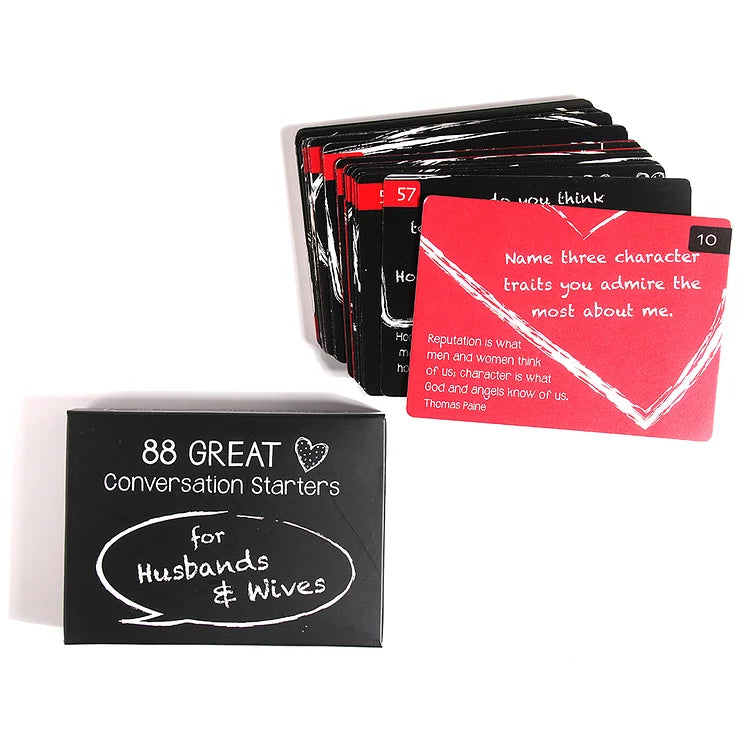 88 Great Couple Quiz Card Game Love Talk Game for Couples Board Game Card