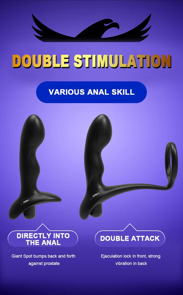 New Raptor Male Massager, Anal Plug Massage Stick, Vibrator, Adult Sex Toy