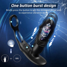 Load image into Gallery viewer, Double-ring 3-in-1 Remote-control Telescopic Vibration Prostate Massager