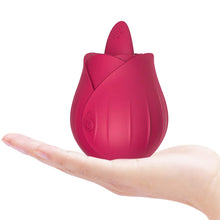 Load image into Gallery viewer, Rose Clitoral Vibrator With A Tongue For Women