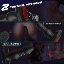 Load image into Gallery viewer, 3 Thrusting 10 Vibrations Anal Plug With Remote Controller