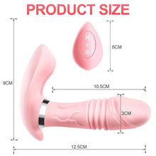 Load image into Gallery viewer, Heating Prostate Massager Telescopic Dildo Vibrator