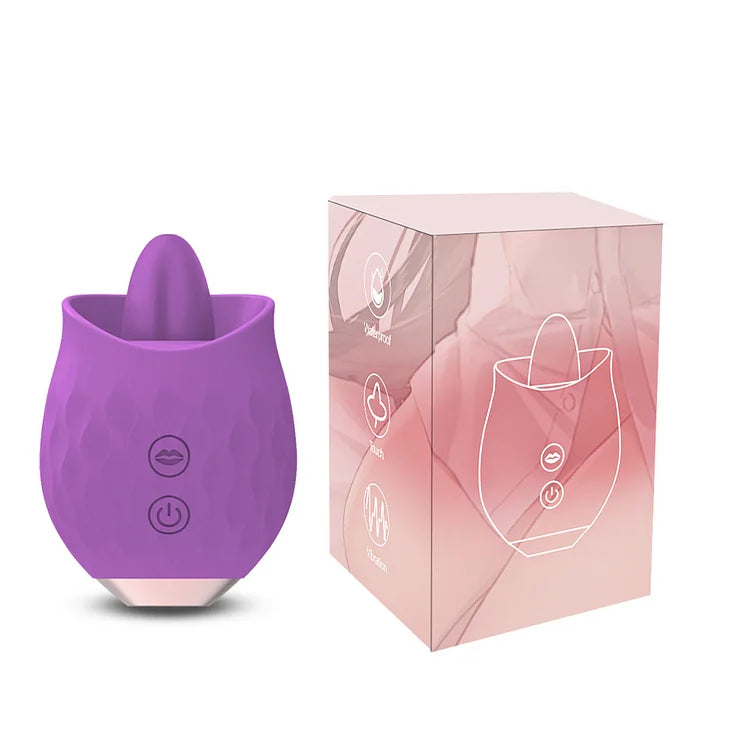 Rose Toy Vibrator For Wome Clitoral Tongue Licking Vibrator