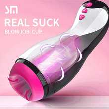 Load image into Gallery viewer, Hot Sale Aircraft Cup Men&#39;s Electric Full-automatic Tongue Licking Aircraft Cup Vibration Interactive Pronunciation Male Masturbator