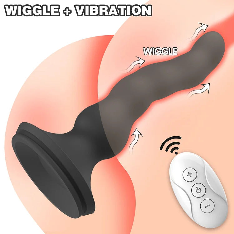 10 Frequency Peristaltic Vibrator Anal Plug Butt Plug Prostate Massager With Suction Cup Remote Control