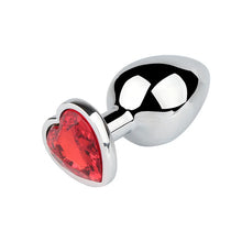 Load image into Gallery viewer, Aluminum Alloy Heart Anal Plug Smaller