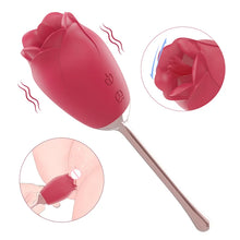 Load image into Gallery viewer, Silicone Rose Vibrator With Tongue Lickingfor Women