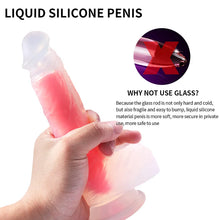 Load image into Gallery viewer, Transparent Penis Realistic Dildo