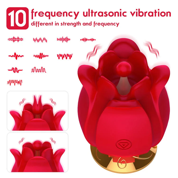 Rose Shape Vagina Vibrator For Women Clitoris Stimulation