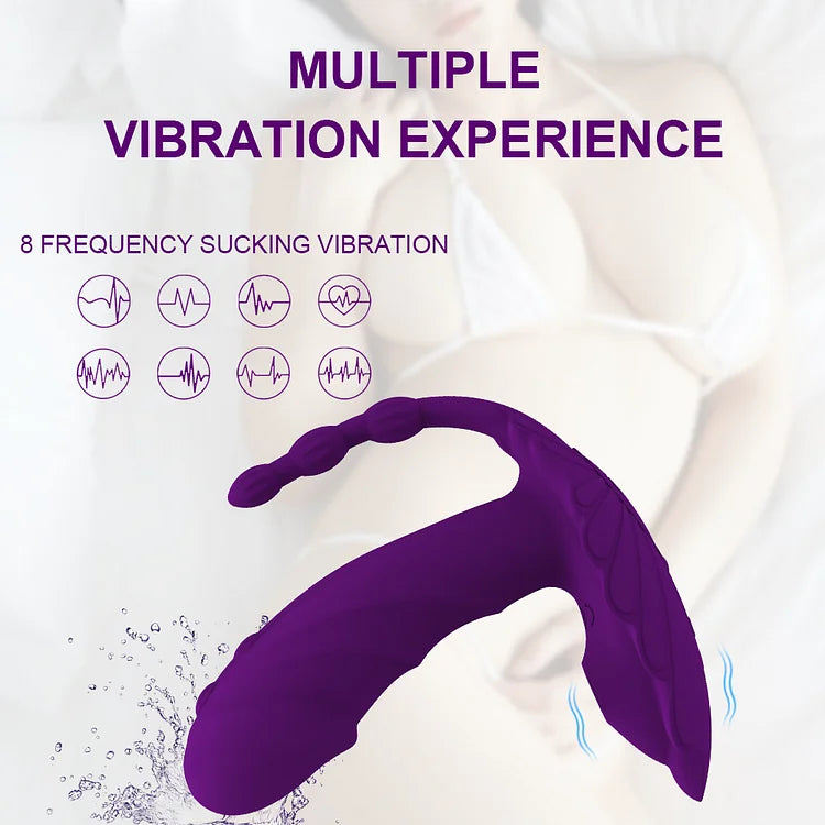 Wearing Jumping Egg Sucking Vibrator 8-band Female Sex Products