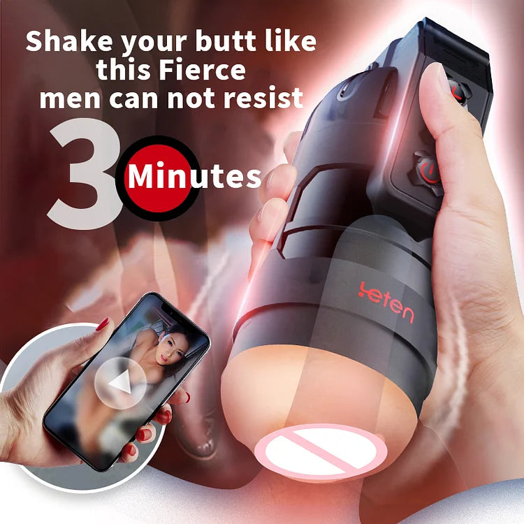 Grenade 6 Vibrating Male Masturbation Cup With App Control