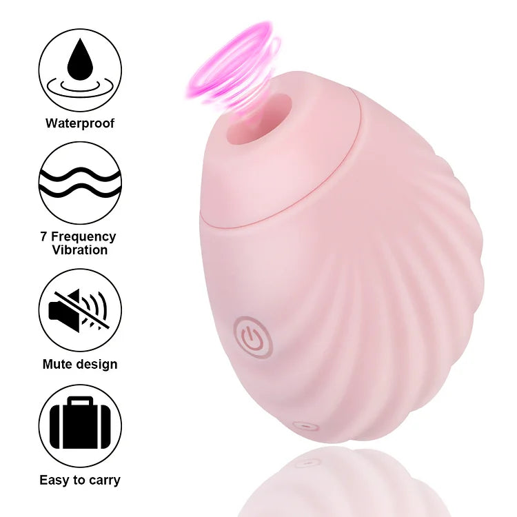 Mini Shell Usb Charging Clitoris Sucker Vibrators For Women