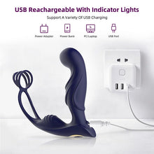 Load image into Gallery viewer, Wireless Remote Control Male Prostate Vibrating Massager Cock Ring