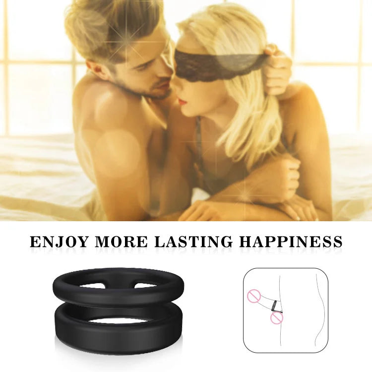 Silicone Dual Penis Ring