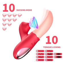 Load image into Gallery viewer, Rose Generation Ⅱ Tongue Licking Vibrator Clit Sucking G Spot Stimulator Nipple Massager