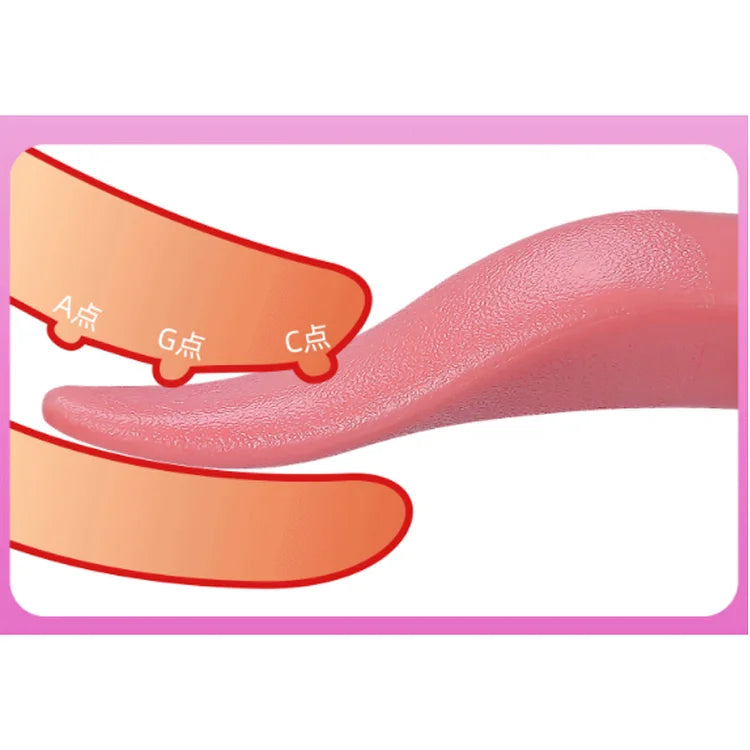 Tongue Tongue Vibration Female Masturbation Soft Silicone Imitation Tongue Sex Toy Frequency Conversion Lick