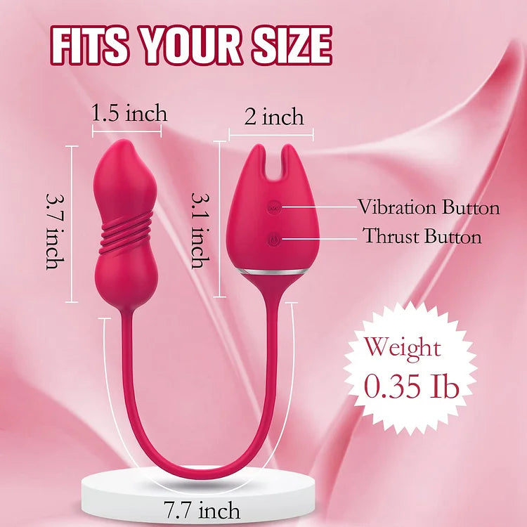 Female Vibrator Vaginal G-spot Clitoris 3 in 1 Stimulation Masturbator