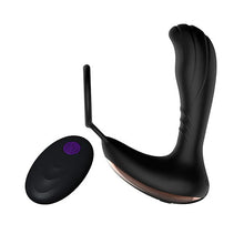 Load image into Gallery viewer, Vibrating Prostate Massager Anal Vibrator with Cock Ring &amp; Remote