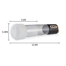 Load image into Gallery viewer, 2 in 1 Four Sucking Transparent Penis Enlargement Pump with Lifelike Sleeve