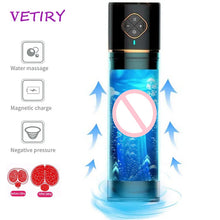 Load image into Gallery viewer, Enlargement Vacuum Pump Water Bath Masturbation Cup Penis Delay Trainer