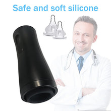 Load image into Gallery viewer, Black Telescopic Aircraft Cup Male Masturbation Penis Exercise Trainer