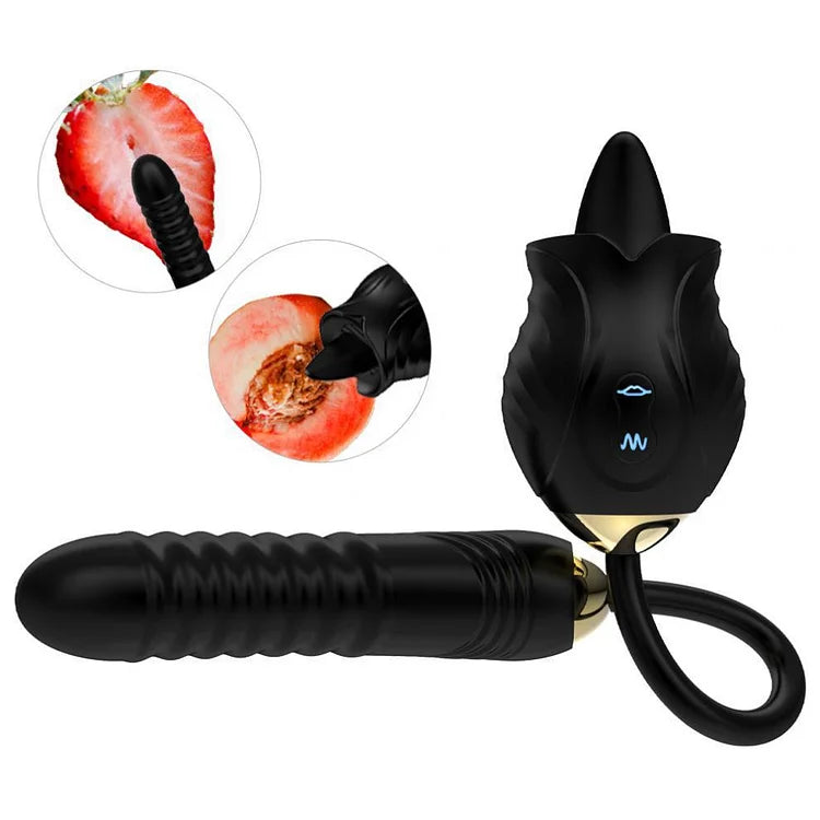 Rose New Product Manting Flower Generation 6 G-spot Tongue Lick Vibration Constant Temperature Double Headed Female Masturbation Female Sex Toy