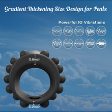 Load image into Gallery viewer, 10X Vibrating Penis Enhancer Sleeve Cock Ring