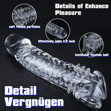 Load image into Gallery viewer, Dovelo Reusable Penis Sleeve Cock Extender / Condom - Clear