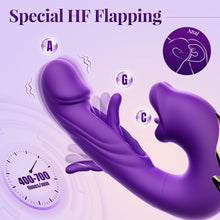 Load image into Gallery viewer, 7x Flapping &amp; Licking 3 in 1 G Spot Vibrator Dildo