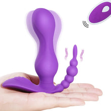 Load image into Gallery viewer, Double Head Silicone Vibrator with Remote Control