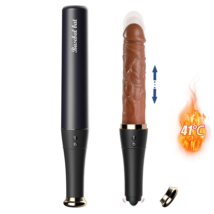 Baseball - Automatic Telescopic Dildo With Tongue Licking And Heating Function