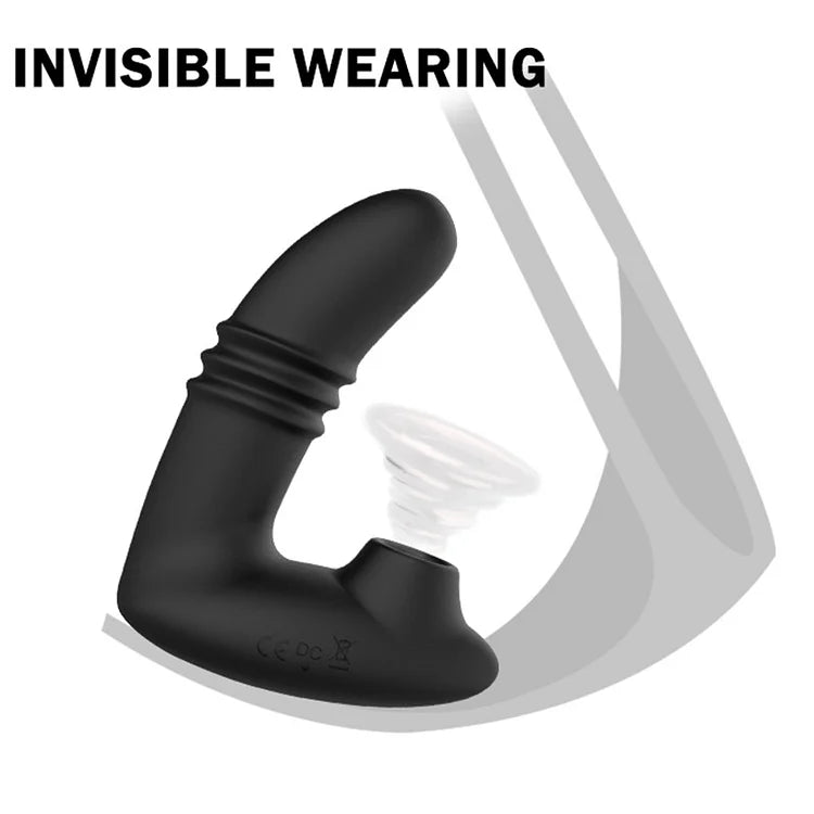 10 Modes Clitoral Sucking Vibrator Thrusting Stimulator Anal Dildo