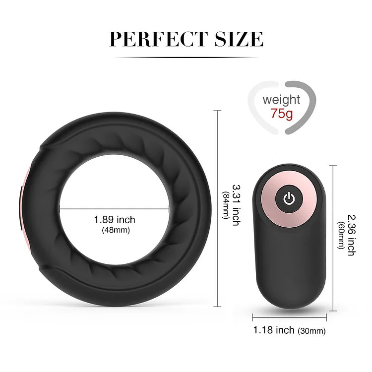 Vibrator Vibrating Penis Ring for Clitoral Stimulation, Remote Control Clitoris Stimulator Massager