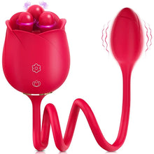 Load image into Gallery viewer, S475-3 Three Pistils Rose Toy With Vibrating Bud